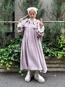 「ネコミミ」｜「アイテム（ワンピース/ドレス）」を使った、ponさん（レディース・153cm）の夏コーディネート