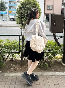 ribbonセーラーサテンブルゾン｜メリージェニー（merry jenny