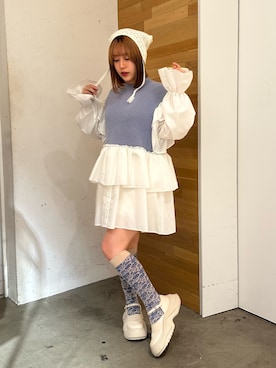 「ネコミミ」｜「アイテム（ワンピース/ドレス）」を使った、ponさん（レディース・153cm）の秋コーディネート