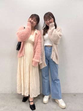 「ディズニーコーデ」｜「アイテム（ピンク系）」を使った、おのぴさん（レディース・160cm）の夏コーディネート