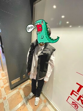 「Guess（ゲス）のアイテム（シャツ/ブラウス）」を使った、かずさんさん（メンズ・176cm）の秋コーディネート