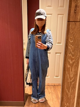 「Ungrid（アングリッド）のアイテム（サロペット/オーバーオール）」を使った、miohime418さん（レディース・153cm）の春コーディネート