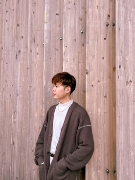 「epnok（エプノック）のアイテム（アクセサリー）」を使った、haopapyさん（メンズ・170cm）の冬コーディネート