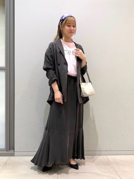 「MICA&DEAL（マイカ＆ディール）のアイテム」を使った、yuiさん（レディース・160cm）の春コーディネート