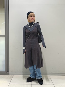 「emu（エミュ）のアイテム」を使った、yuiさん（レディース・160cm）の冬コーディネート