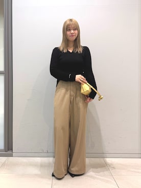 「Rouge vif（ルージュヴィフ）のアイテム」を使った、yuiさん（レディース・160cm）の春コーディネート