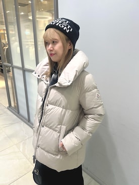 「アイテム（ダウンジャケット/コート）」を使った、yuiさん（レディース・160cm）の秋コーディネート