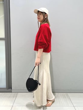 「Rouge vif（ルージュヴィフ）のアイテム」を使った、yuiさん（レディース・160cm）の夏コーディネート