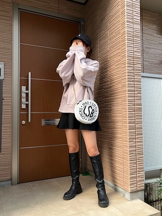 UGG グレー フード付き裏起毛ワンピース　ロゴ　フーディーワンピ　アグ UGG® 公式【 レイ ファジー ロゴ フーディ|Rey Fuzzy Logo