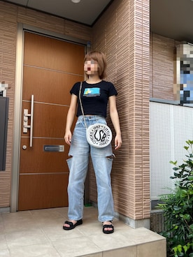 「Little sunny bite（リトルサニーバイト）のアイテム」を使った、umeneri♡̆̈さん（レディース・166cm）の夏コーディネート