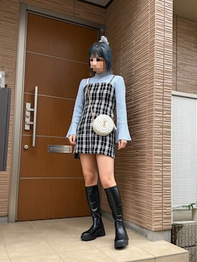 「Saint Laurent（サンローラン）のアイテム」を使った、umeneri♡̆̈さん（レディース・166cm）の春コーディネート