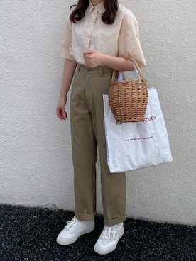 「カコバッグ」｜miiさん（レディース・165cm）の夏コーディネート