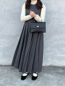 「アイテム（その他シューズ）」を使った、miiさん（レディース・165cm）の冬コーディネート