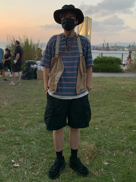「initial（イニシャル）のアイテム」を使った、jeffreynly94さん（メンズ・180cm）の秋コーディネート