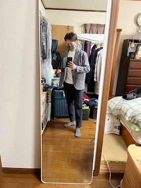 「アイテム（テーラードジャケット）」を使った、大石竜琉さん（メンズ・165cm・20代）の冬コーディネート
