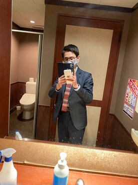 「アイテム（テーラードジャケット）」を使った、大石竜琉さん（メンズ・165cm・20代）の冬コーディネート