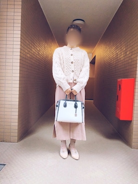 「おんなのこコーデ」｜「アイテム（ワンピース）」を使った、えりなさん（レディース・154cm）の春コーディネート