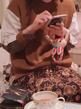 「SAINT LAURENT PARIS（サンローランパリ）のアイテム（財布/小物）」を使った、小池さん（レディース・159cm）の秋コーディネート