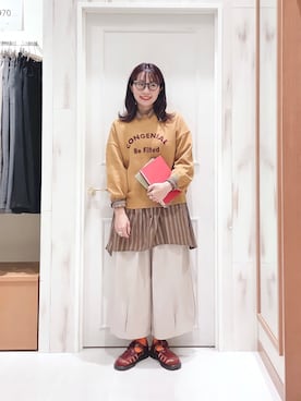 ハタケヤマさん（レディース・163cm）の秋コーディネート