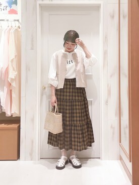 ハタケヤマさん（レディース・163cm）の夏コーディネート