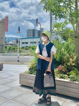 ハタケヤマさん（レディース・163cm）の夏コーディネート