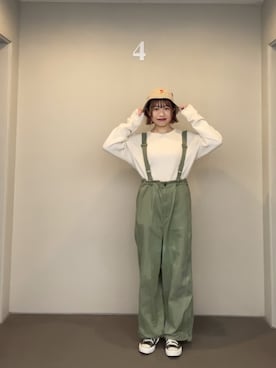 「ゆるゆる」｜ハタケヤマさん（レディース・163cm）の春コーディネート