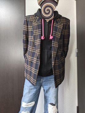 パーカーを使った テーラードジャケット の人気ファッションコーディネート Wear