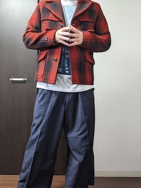 「DETAILS（ディテールズ）のアイテム」を使った、まばゆいさん（メンズ・177cm）の春コーディネート
