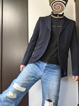 「MissMuch（ミスマッチ）のアイテム」を使った、まばゆいさん（メンズ・177cm）の春コーディネート