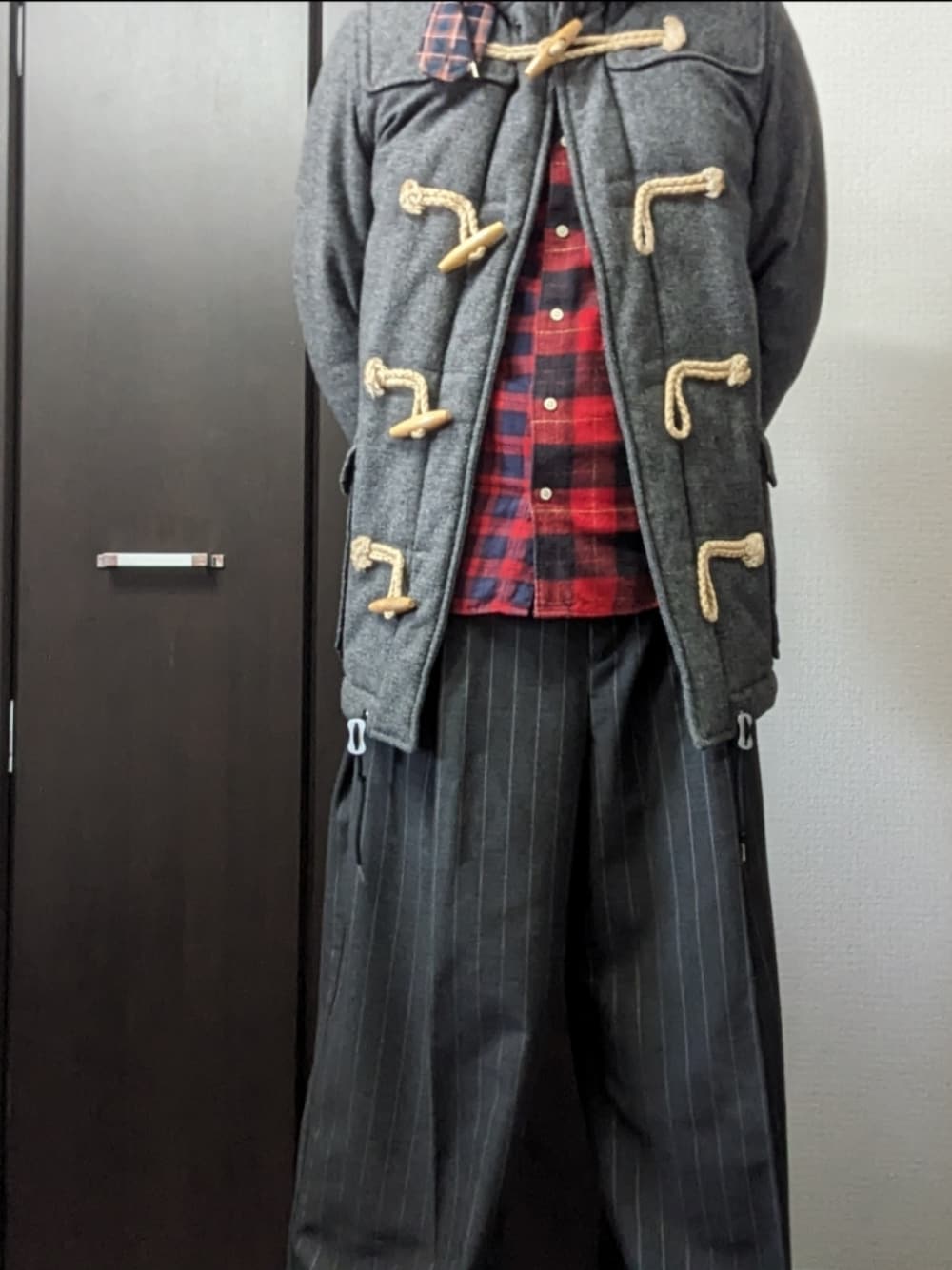 WHITE MOUNTAINEERINGのダッフルコートを使ったメンズ人気ファッション