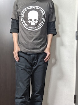 チノパンツを使った ドクロ の人気ファッションコーディネート Wear