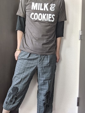 「NUMBER (N)INE（ナンバーナイン）のアイテム（リング）」を使った、まばゆいさん（メンズ・177cm）の夏コーディネート