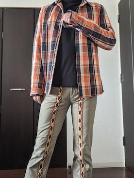 「シャツジャケット」｜「アイテム（その他アウター）」を使った、まばゆいさん（メンズ・177cm）の春コーディネート