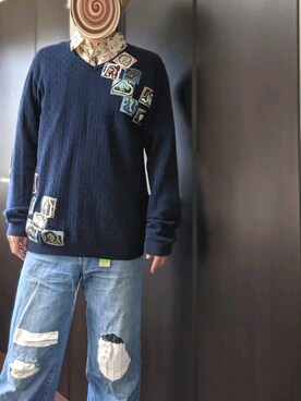 「MissMuch（ミスマッチ）のアイテム」を使った、まばゆいさん（メンズ・177cm）の秋コーディネート