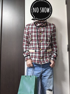 「Education from Youngmachines（エデュケーションフロムヤングマシーン）のアイテム（ジャケット/アウター）」を使った、まばゆいさん（メンズ・177cm）の春コーディネート