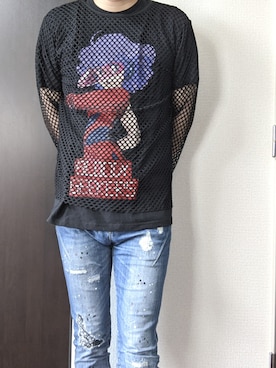 「アニメ」｜まばゆいさん（メンズ・177cm）の夏コーディネート