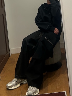 「アイテム（パーカー）」を使った、harukiさん（メンズ・176cm）の秋コーディネート