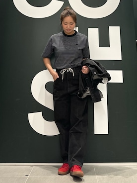 「LACOSTE（ラコステ）のアイテム（ジャケット/アウター）」を使った、shimazuさん（レディース・158cm）の春コーディネート