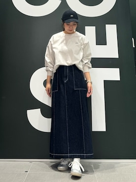 「LACOSTE（ラコステ）のアイテム」を使った、shimazuさん（レディース・158cm）の秋コーディネート