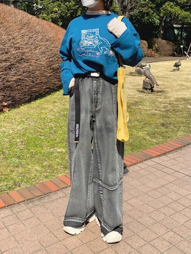 「DOUBLE NAME（ダブルネーム）のアイテム」を使った、にいやまさん（骨格ストレート・レディース・150cm）の春コーディネート