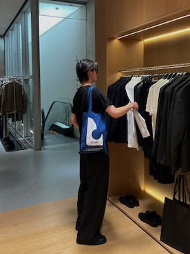 「アイテム（トートバッグ）」を使った、kentaroさん（メンズ・182cm）の秋コーディネート