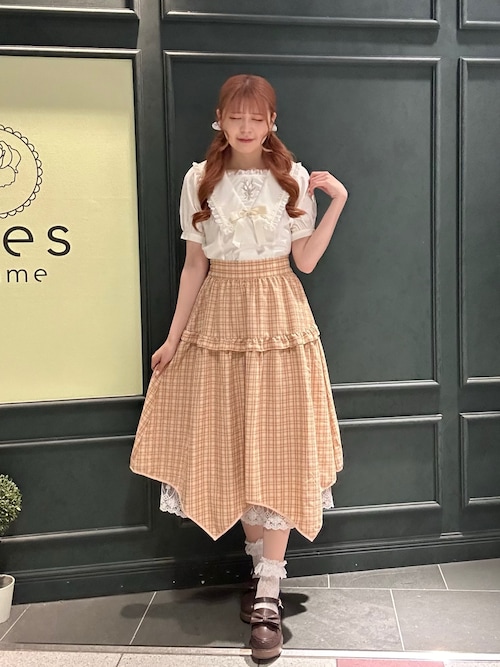 axes femme♡ビッグリボン♡タンクトップ♡オレンジ❤︎ ハミングフローラジャンスカ | kawaii -outlet- | axes femme 公式