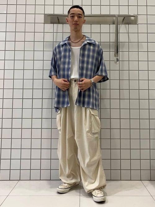 『ユニセックス』ワイドカーゴパンツ
