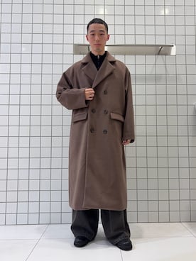 「アイテム（その他アウター、ブラウン系）」を使った、srsbrbr1234さん（メンズ・170cm）の冬コーディネート