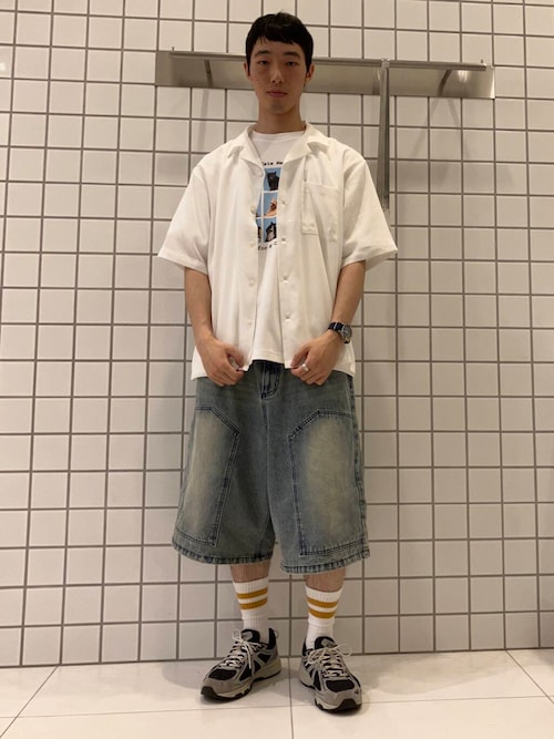 『ユニセックス』Cat graphic Short-Sleeve T-shirts