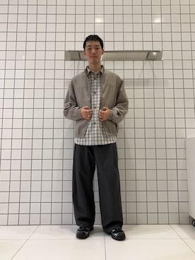 「SENSE OF PLACE by URBAN RESEARCH(センスオブプレイスバイアーバンリサーチ)の『イージーケア』カラールーズシャツ(シャツ/ブラウス、ベージュ系)」を使った、srsbrbr1234さん(メンズ・170cm)の秋コーディネート
