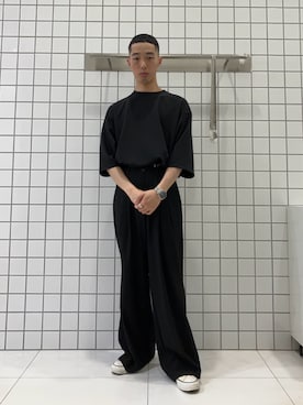 「SENSE OF PLACE by URBAN RESEARCH（センスオブプレイスバイアーバンリサーチ）の『ユニセックス』エクストラルーズアソートTシャツ（Tシャツ/カットソー）」を使った、srsbrbr1234さん（メンズ・170cm）の夏コーディネート