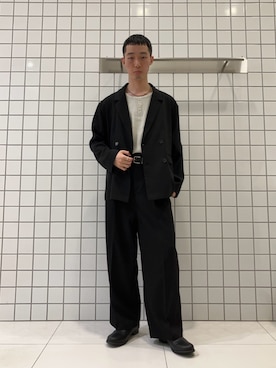 「SENSE OF PLACE by URBAN RESEARCH(センスオブプレイスバイアーバンリサーチ)の『別注』Healthknit×SENSE OF PLACE タンクトップ(タンクトップ、ベージュ系)」を使った、srsbrbr1234さん(メンズ・170cm)の春コーディネート