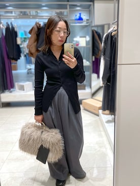 「アイテム（メガネ）」を使った、ggka4さん（レディース・154cm）の秋コーディネート