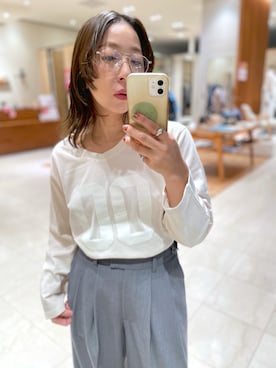 「アイテム（メガネ）」を使った、ggka4さん（レディース・154cm）の秋コーディネート